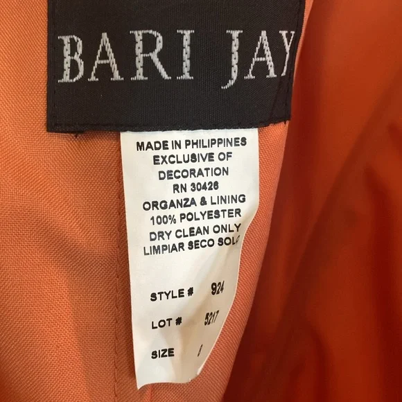 SOLD Bari Jay Strapless Dress NWT Size 8 - Picture 8 of 8